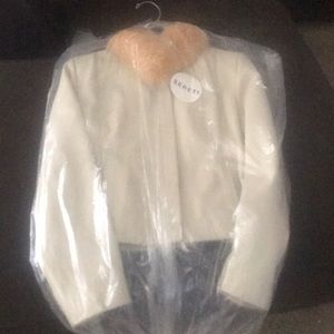 Sereti leather waist length jacket